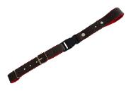Alpenland Querriemen für Akkordeon/Harmonika - braun/rot 