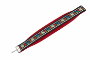 Bassriemen Akkordeon 120 Bässe Edelweiss rot 