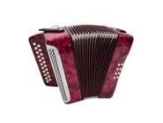 Silvetta Harmonika diatonisch XG-08-BCR 8 Bässe 2 Reihen B-C 