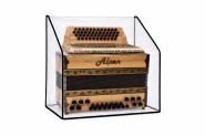Steirische Harmonika Abdeckhaube Staubschutz Cover Transparent, 4-reihig 