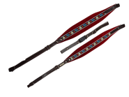 ZUPAN ORIGINAL AKKORDEON HARMONIKARIEMEN EDELWEISS ROT 8 CM BREIT 