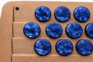 Harmonikaknöpfe Perlmutt, blau 