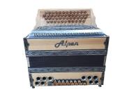 Steirische Harmonika Alpen Natur Satin-Nuss G C F B 
