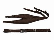 Harmonikariemen Elegant braun + Querriemen 