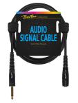 Audiokabel 6.3mm Stereo female auf 6.3mm Stereo 9m schwarz hochwertiges Klinkenkabel 