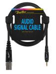Audiokabel XLR male auf 3,5mm Stereo Klinke 1,5m Verbindungskabel schwarz 