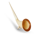 Alphorn Modell Fly Wood Fichte Tonart F 