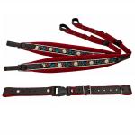 Harmonikariemen Edelweiss Profi rot + Querriemen 