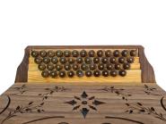Gleichtonknöpfe "Stern" Nuss 4er Set 
