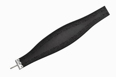 Bassriemen Elegant schwarz S-Form 