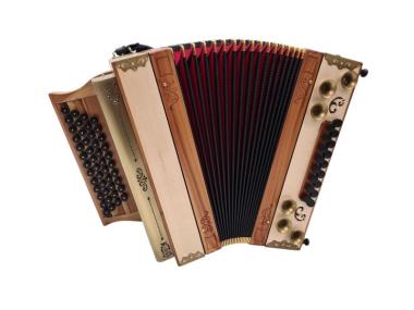Steirische Harmonika G C F B WoidBua Premium Ahorn-Zwetschke 