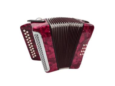 Silvetta Harmonika diatonisch XG-08-BCR 8 Bässe 2 Reihen B-C 