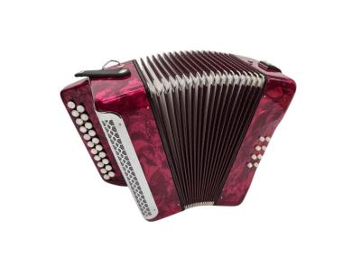 Silvetta Harmonika diatonisch XG-08S-BCR 8 Bässe 2 Reihen B-C 