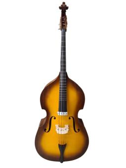 Oberkrainer Kontrabass Vollmassiv 1/2 Sunburst bundiert inkl. Gigbag 