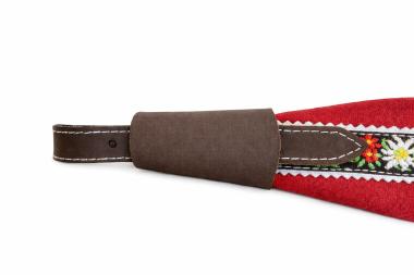 Riemenschoner Klettverschluss Leder braun 