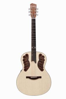 WoidBua Akustikgitarre WB-600-S Fichte Vollmassiv mit Preamp & Case 