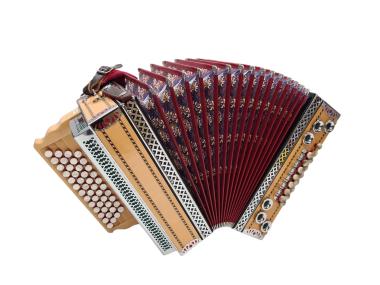 Steirische Harmonika O.R.A Profi Ahorn F b es as mit Koffer & Riemen 