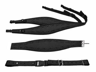 Harmonikariemen Komplettset Elegant schwarz 