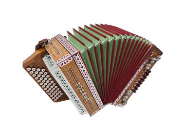 Steirische Harmonika Hohner Alpina IVD A D G C mit Koffer & Riemen 
