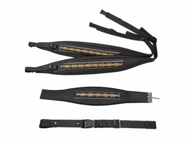 Harmonikariemen Komplettset Extravagant schwarz 