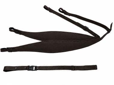 Harmonikariemen Comfort XXL braun + Querriemen 
