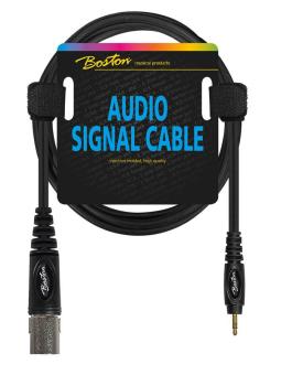 Audiokabel XLR male auf 3,5mm Stereo Klinke 1,5m Verbindungskabel schwarz 