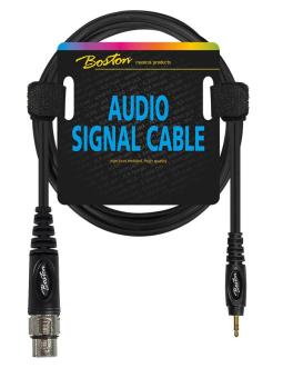 Audiokabel XLR female auf 3,5mm Stereo Klinke 0,30m Verbindungskabel schwarz 