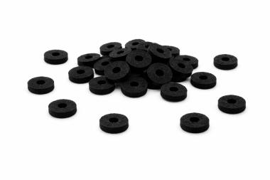 Filz für Bassknöpfe, schwarz 