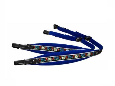 Harmonikariemen Edelweiss Kinder blau 
