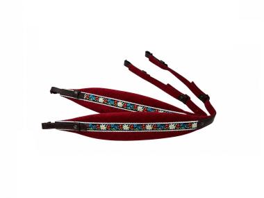 Harmonikariemen Edelweiss Exklusiv rot 