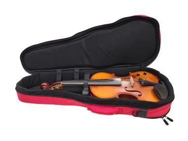 Geigentasche Violine 3/4 Gigbag 19 mm Polsterung Rucksackgurte rot VSC-34-RD 