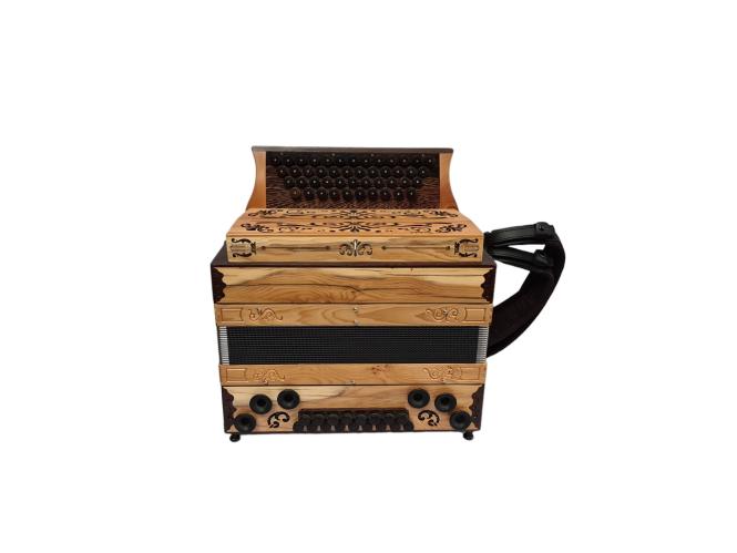 Steirische Harmonika WoidBua Premium Eibe Massiv G C F B 