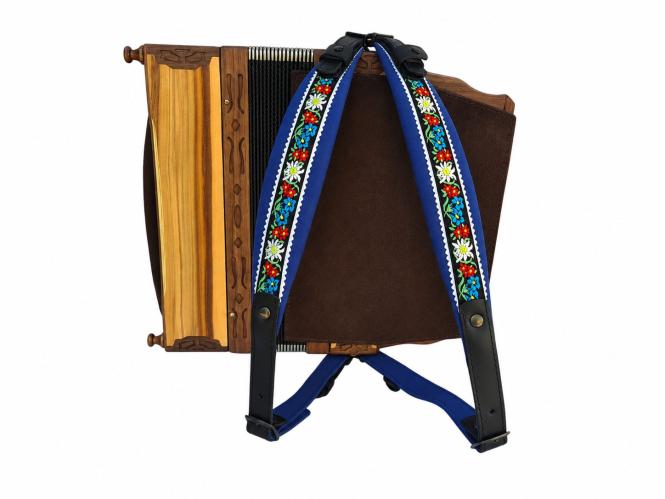 Harmonikariemen Junior Edelweiss blau 