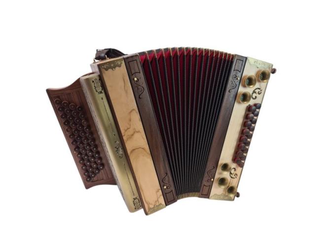 Steirische Harmonika G C F B WoidBua Premium Olive 