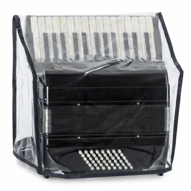 Akkordeon Abdeckhaube Staubschutz Cover Transparent, 48-Bässe 