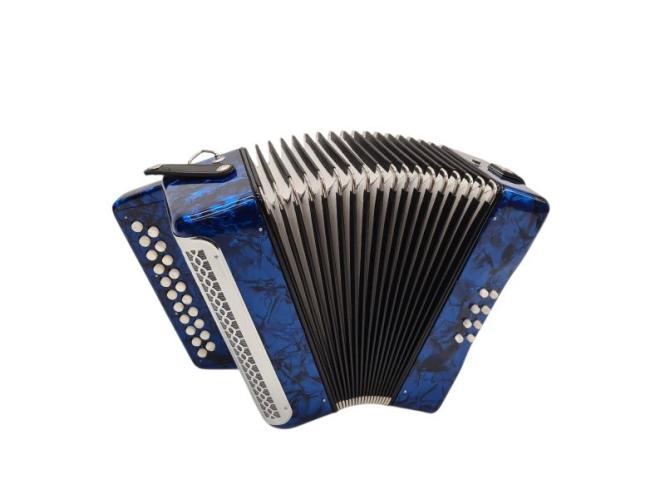 Silvetta Harmonika diatonisch XG-08-BCU 8 Bässe 2 Reihen B-C 