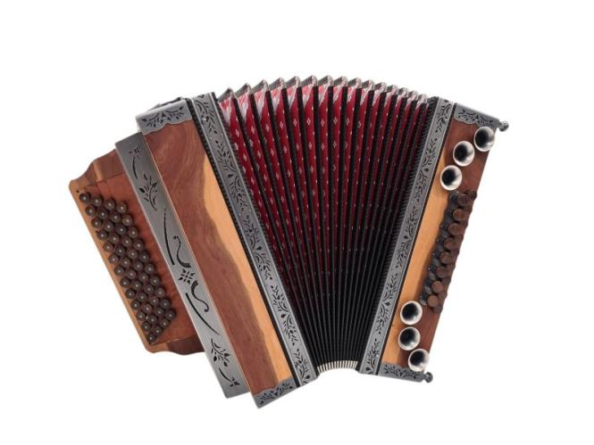 WoidBua Harmonika Modell Zwetschke G C F B 