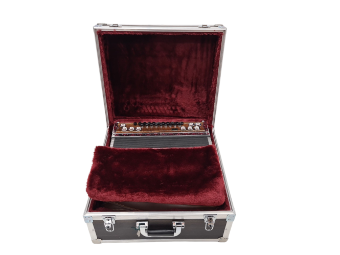 Steirische Harmonika Koffer Flightcase Makasser für 5-reihige Harmonika 