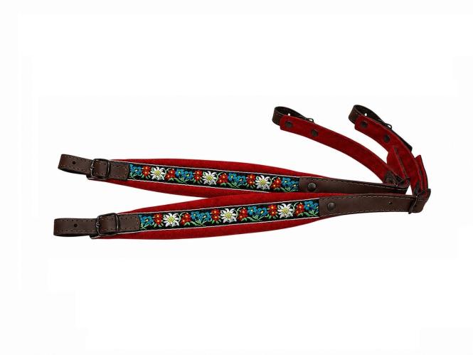 Harmonikariemen Junior Edelweiss rot 
