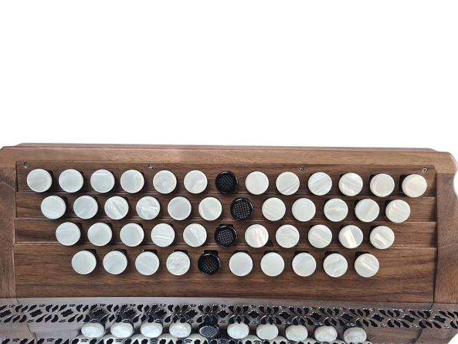 Gleichtonknöpfe geriffelt 4-er Set, schwarz 