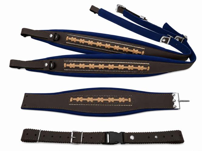 Harmonikariemen Komplettset Extravagant blau 