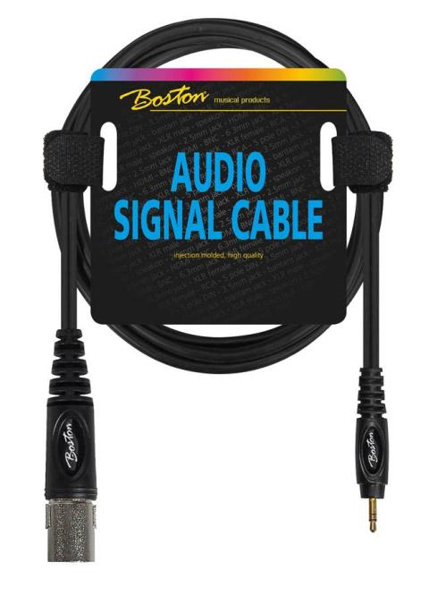 Audiokabel XLR male auf 3,5mm Stereo Klinke 1,5m Verbindungskabel schwarz 