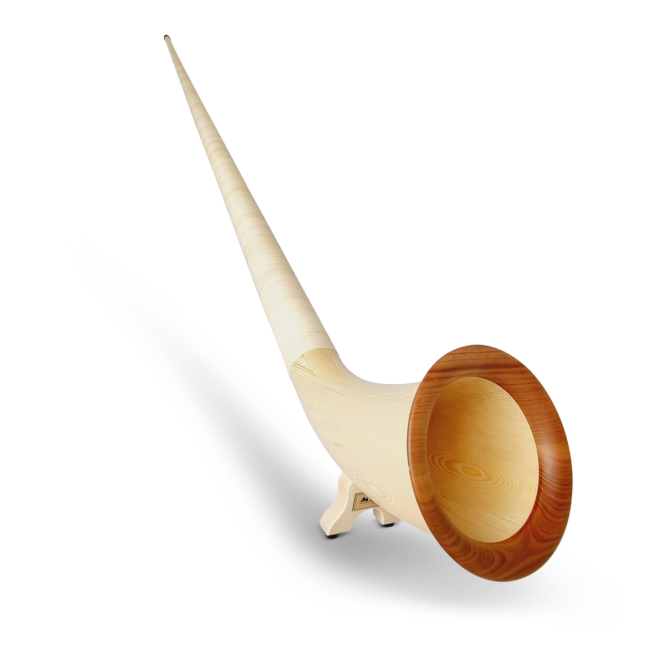 Alphorn Modell Fly Wood Fichte Tonart F 