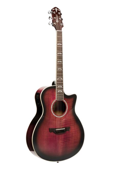 Crafter Gitarre NOBLE TPS Edition Transparent Purple Burst inkl. Koffer 