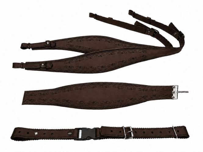 Harmonikariemen Komplettset Elegant braun 