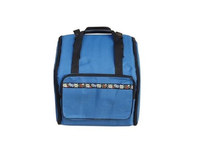 Steirische Harmonika Tasche Rucksack EDELWEISS DELUXE-PRO TÜRKIS für 4-reihige Harmonikas 